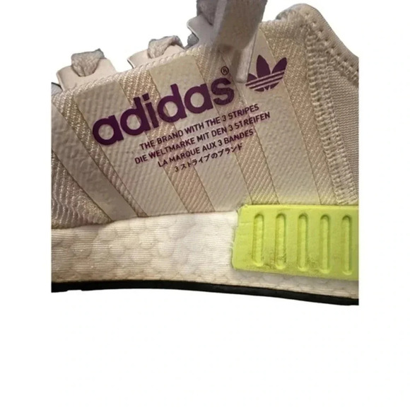 Adidas NMD_R1 Chalk White Semi Solar Men Sneakers Size‎ 9.5 - Picture 7 of 10